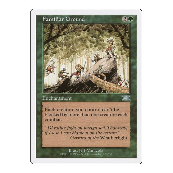 Familiar Ground (6ED) #228 Uncommon (Lightly Played) Classic Sixth Edition Magic: The Gathering: 1999