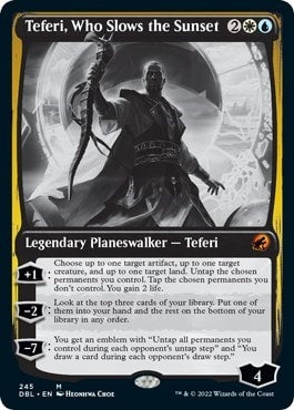 Teferi Who Slows the Sunset (DBL) #245 Mythic Rare (Lightly Played) Innistrad: Double Feature Magic: The Gathering: 2022