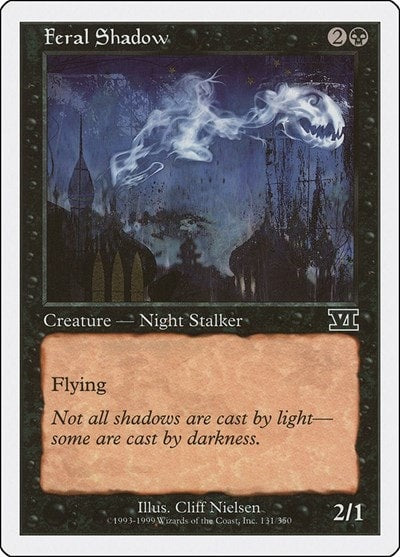 Feral Shadow (6ED) #131 Common (Heavily Played) Classic Sixth Edition Magic: The Gathering: 1999