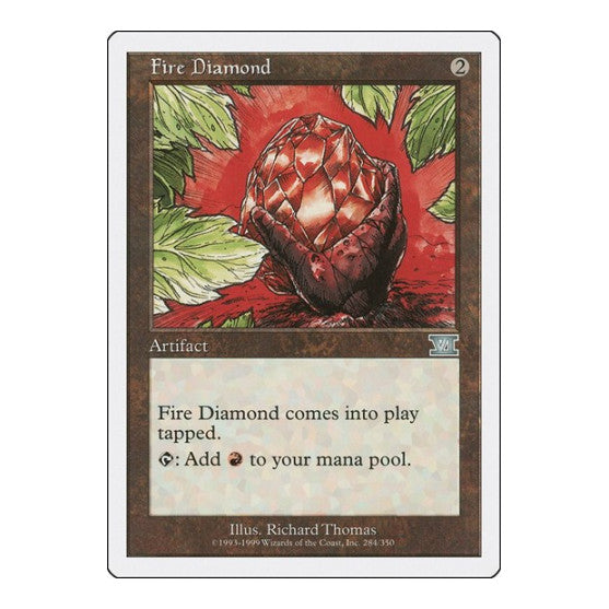 Fire Diamond (6ED) #284 Uncommon (Heavily Played) Classic Sixth Edition Magic: The Gathering: 1999