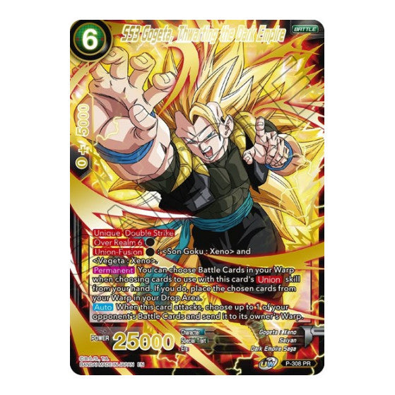 SS3 Gogeta, Thwarting the Dark Empire (Gold Stamped) (MB-01) #P-308 Rare (Foil Near Mint) Mythic Booster Dragon Ball Super: Masters: 2022