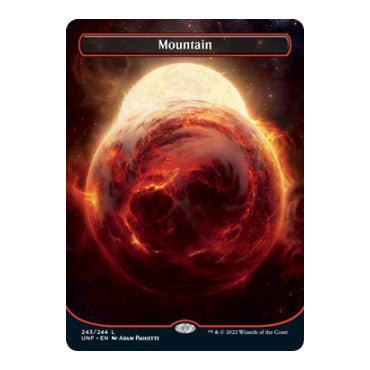 Mountain (243) (Borderless) (UNF) #243 Land (Lightly Played) Unfinity Magic: The Gathering: 2022