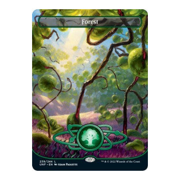 Forest (239) (Borderless) (UNF) #239 Land Unfinity Magic: The Gathering: 2022