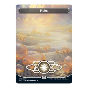 Plains (235) (Borderless) (UNF) #235 Land (Lightly Played) Unfinity Magic: The Gathering: 2022