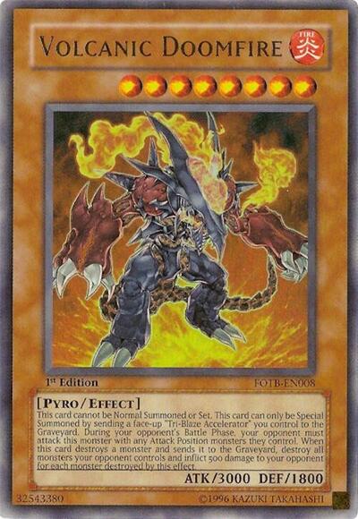 Volcanic Doomfire (FOTB) #FOTB-EN008 Ultra Rare (1st Edition Near Mint) Force of the Breaker YuGiOh: 2007