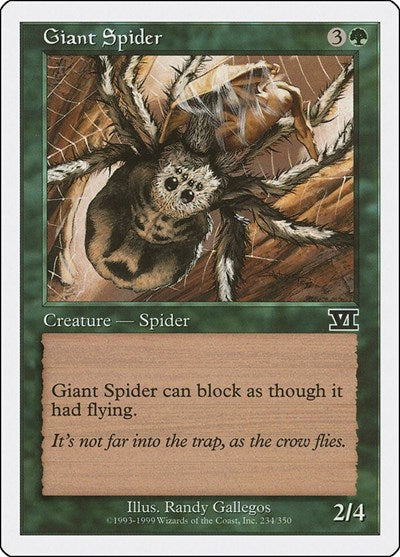 Giant Spider (6ED) #234 Common (Near Mint) Classic Sixth Edition Magic: The Gathering: 1999