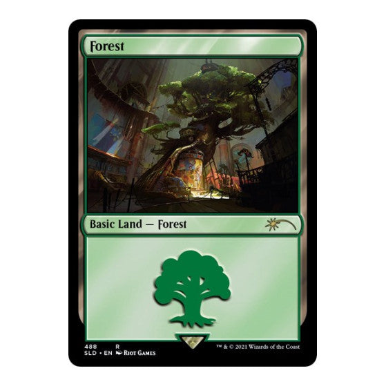 Forest (Secret Lair x Arcane: Lands) (SLD) #488 Rare (Foil Lightly Played) Secret Lair Drop Series Magic: The Gathering: 2026