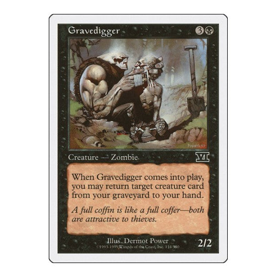 Gravedigger (6ED) #134 Common (Heavily Played) Classic Sixth Edition Magic: The Gathering: 1999
