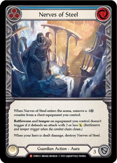 Nerves of Steel (EVR) #EVR023 Majestic (1st Edition Normal Lightly Played) Everfest Flesh and Blood TCG: 2022