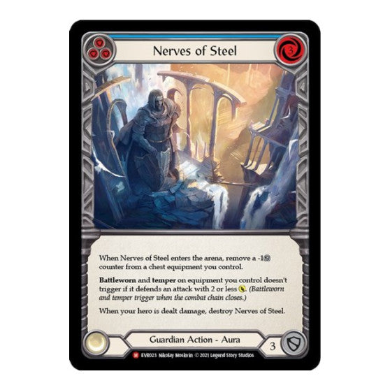 Nerves of Steel (EVR) #EVR023 Majestic (1st Edition Normal Lightly Played) Everfest Flesh and Blood TCG: 2022