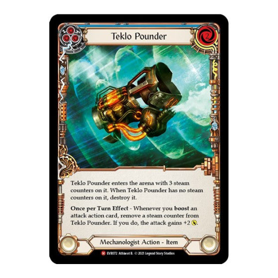 Teklo Pounder (EVR) #EVR072 Majestic (1st Edition Normal Lightly Played) Everfest Flesh and Blood TCG: 2022
