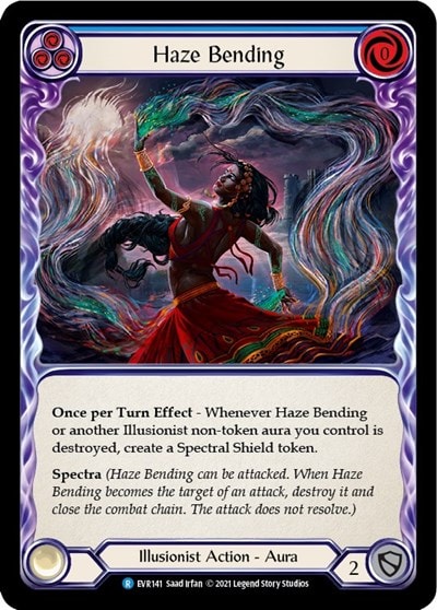 Haze Bending (EVR) #EVR141 Rare (1st Edition Normal Lightly Played) Everfest Flesh and Blood TCG: 2022