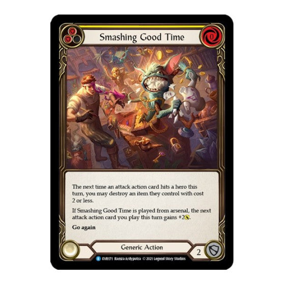 Smashing Good Time (Yellow) (EVR) #EVR171 Rare Everfest Flesh and Blood TCG: 2022