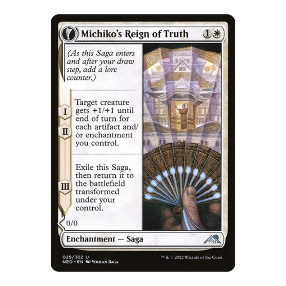 Michikos Reign of Truth (NEO) #29 Uncommon Kamigawa: Neon Dynasty Magic: The Gathering: 2022