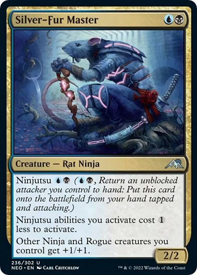2022 Magic: Kamigawa: Neon Dynasty (NEO) - Silver Fur Master (#236, Uncommon) (Lightly Played)