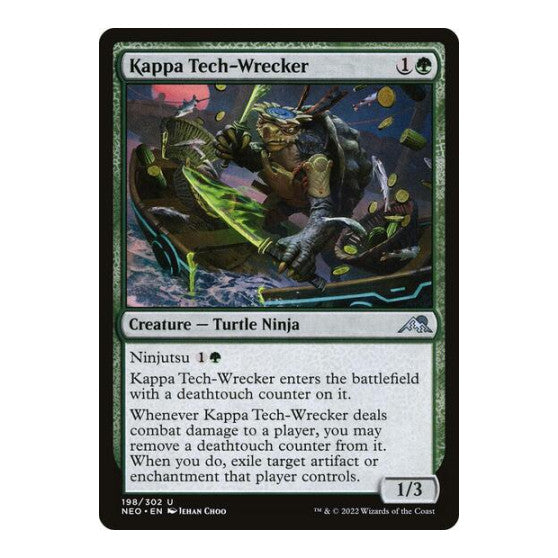 Kappa Tech Wrecker (NEO) #198 Uncommon Kamigawa: Neon Dynasty Magic: The Gathering: 2022