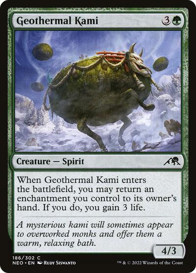 Geothermal Kami (NEO) #186 Common (Lightly Played) Kamigawa: Neon Dynasty Magic: The Gathering: 2022