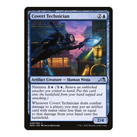 Covert Technician (NEO) #49 Uncommon Kamigawa: Neon Dynasty Magic: The Gathering: 2022