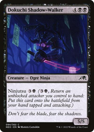 2022 Magic: Kamigawa: Neon Dynasty (NEO) - Dokuchi Shadow Walker (#94, Common)