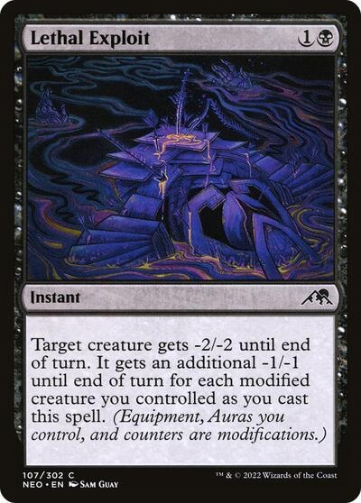 Lethal Exploit (NEO) #107 Common Kamigawa: Neon Dynasty Magic: The Gathering: 2022