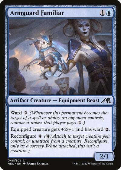 Armguard Familiar (NEO) #46 Common Kamigawa: Neon Dynasty Magic: The Gathering: 2022