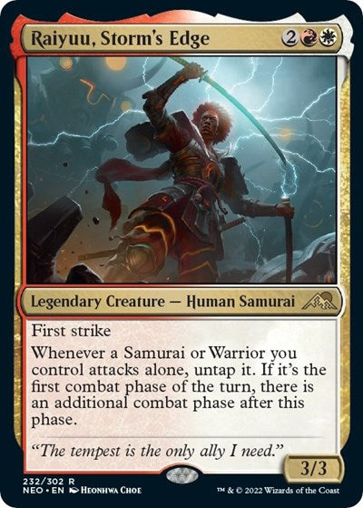 Raiyuu Storms Edge (NEO) #232 Rare (Lightly Played) Kamigawa: Neon Dynasty Magic: The Gathering: 2022