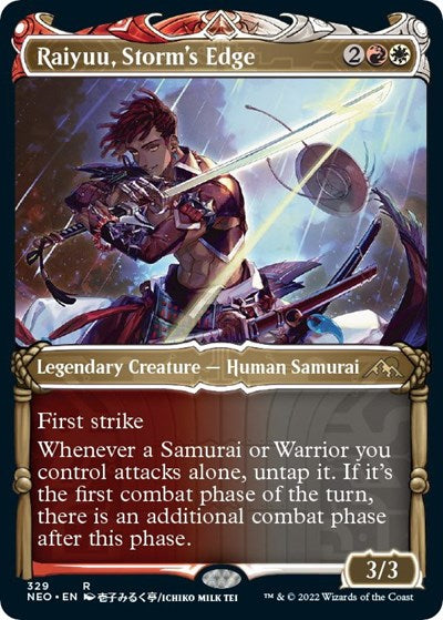 Raiyuu Storms Edge Showcase (NEO) #329 Rare (Lightly Played) Kamigawa: Neon Dynasty Magic: The Gathering: 2022