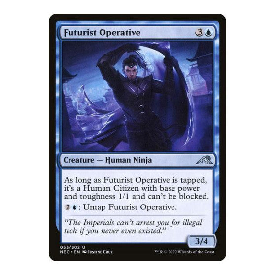 Futurist Operative (NEO) #53 Uncommon Kamigawa: Neon Dynasty Magic: The Gathering: 2022