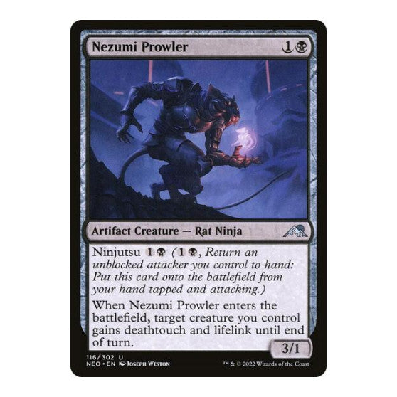 Nezumi Prowler (NEO) #116 Uncommon Kamigawa: Neon Dynasty Magic: The Gathering: 2022