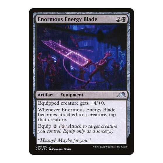 Enormous Energy Blade (NEO) #96 Uncommon Kamigawa: Neon Dynasty Magic: The Gathering: 2022