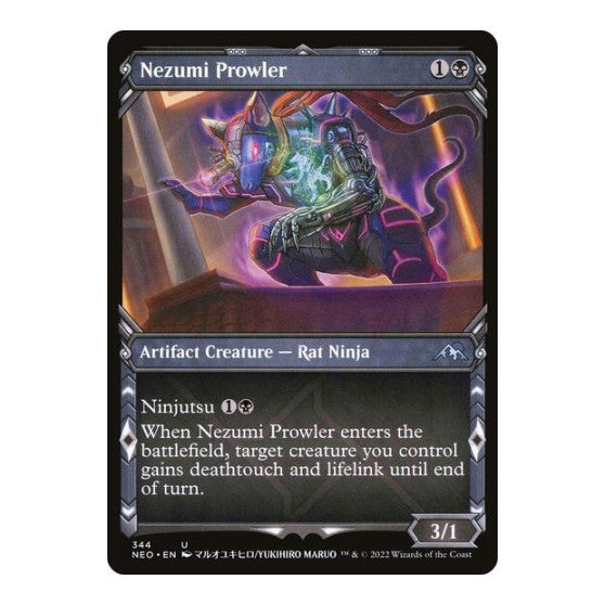 Nezumi Prowler Showcase (NEO) #344 Uncommon Kamigawa: Neon Dynasty Magic: The Gathering: 2022