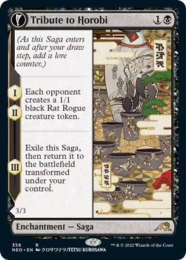 Tribute to Horobi Showcase (NEO) #356 Rare (Lightly Played) Kamigawa: Neon Dynasty Magic: The Gathering: 2022