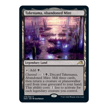 Takenuma Abandoned Mire (NEO) #278 Rare (Near Mint) Kamigawa: Neon Dynasty Magic: The Gathering: 2022