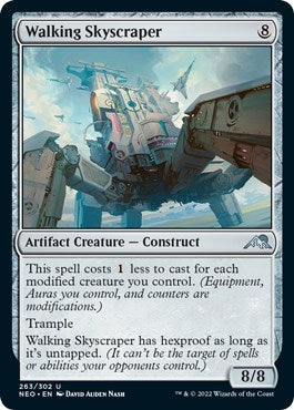 Walking Skyscraper (NEO) #263 Uncommon Kamigawa: Neon Dynasty Magic: The Gathering: 2022