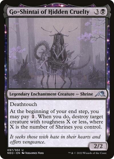 Go Shintai of Hidden Cruelty (NEO) #97 Uncommon (Lightly Played) Kamigawa: Neon Dynasty Magic: The Gathering: 2022