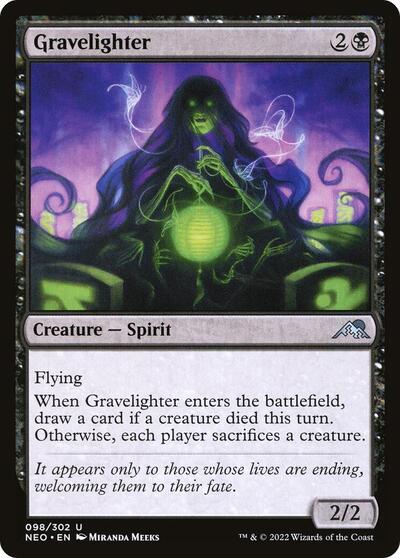Gravelighter (NEO) #98 Uncommon (Lightly Played) Kamigawa: Neon Dynasty Magic: The Gathering: 2022