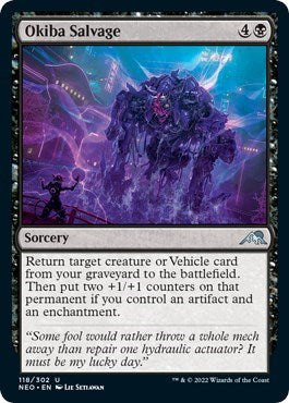 Okiba Salvage (NEO) #118 Uncommon (Lightly Played) Kamigawa: Neon Dynasty Magic: The Gathering: 2022