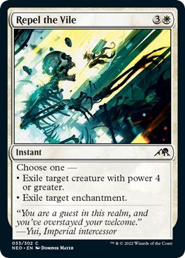 2022 Magic: Kamigawa: Neon Dynasty (NEO) - Repel the Vile (#33, Common) (Lightly Played)