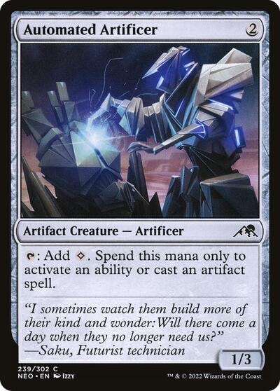 Automated Artificer (NEO) #239 Common Kamigawa: Neon Dynasty Magic: The Gathering: 2022
