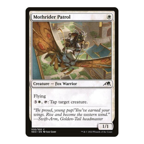 Mothrider Patrol (NEO) #30 Common Kamigawa: Neon Dynasty Magic: The Gathering: 2022