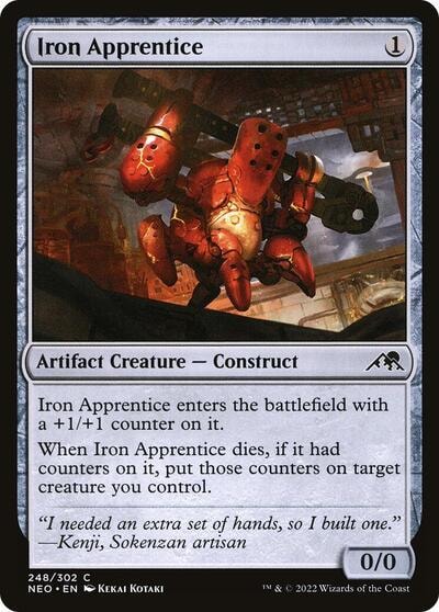 Iron Apprentice (NEO) #248 Common Kamigawa: Neon Dynasty Magic: The Gathering: 2022