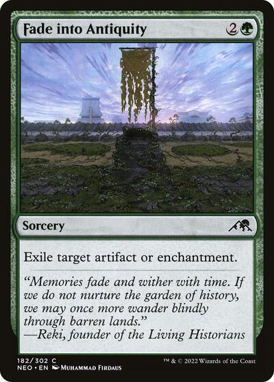 Fade into Antiquity (NEO) #182 Common Kamigawa: Neon Dynasty Magic: The Gathering: 2022
