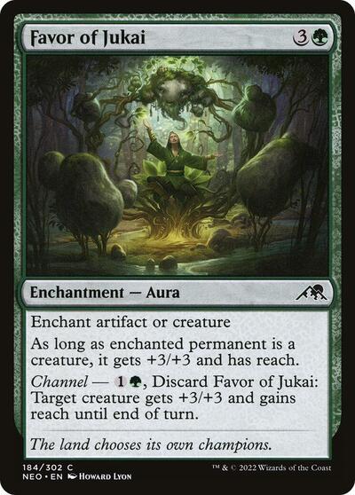 2022 Magic: Kamigawa: Neon Dynasty (NEO) - Favor of Jukai (#184, Common)