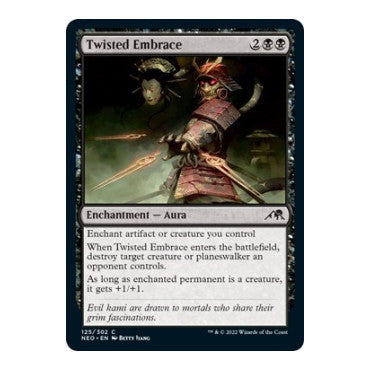 Twisted Embrace (NEO) #125 Common Kamigawa: Neon Dynasty Magic: The Gathering: 2022