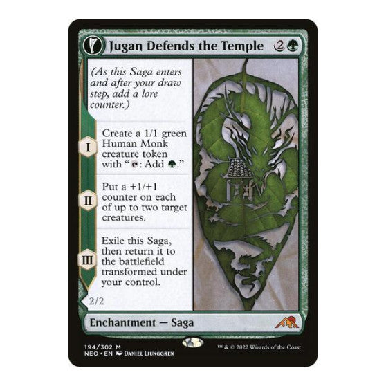 Jugan Defends the Temple (NEO) #194 Mythic Rare Kamigawa: Neon Dynasty Magic: The Gathering: 2022