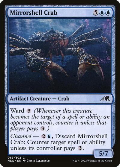 Mirrorshell Crab (NEO) #63 Common Kamigawa: Neon Dynasty Magic: The Gathering: 2022