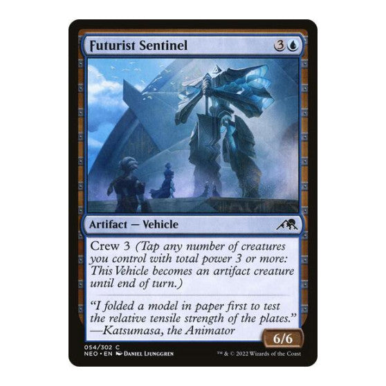 Futurist Sentinel (NEO) #54 Common Kamigawa: Neon Dynasty Magic: The Gathering: 2022