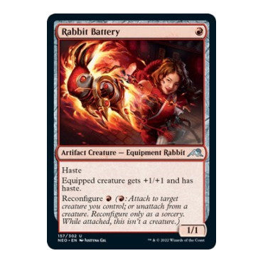 Rabbit Battery (NEO) #157 Uncommon Kamigawa: Neon Dynasty Magic: The Gathering: 2022