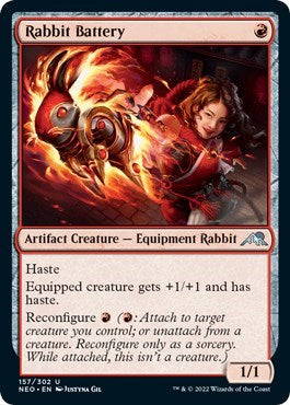 Rabbit Battery (NEO) #157 Uncommon Kamigawa: Neon Dynasty Magic: The Gathering: 2022