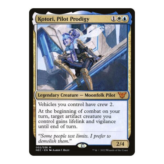 Kotori Pilot Prodigy (NEC) #2 Mythic Rare (Near Mint) Commander: Kamigawa: Neon Dynasty Magic: The Gathering: 2022